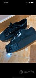Superga Platform nere taglia 37