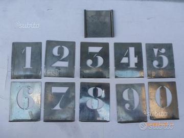 Serie di lettere e numeri anni 50