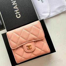 Portafoglio corto Chanel rosa