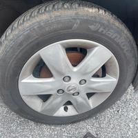 4 gomme e cerchi nissan micra k12 