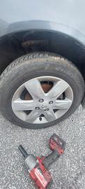 4 gomme e cerchi nissan micra k12 