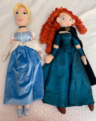 Peluche Disney Merida e Cenerentola