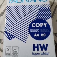 Nuova risma Fabriano A4 500 fogli bianco 80 gr/m2
