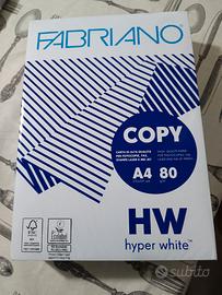 Nuova risma Fabriano A4 500 fogli bianco 80 gr/m2