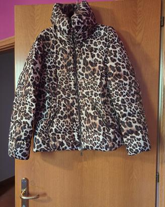 Piumino con stampa leopardata Emme di Marella 
