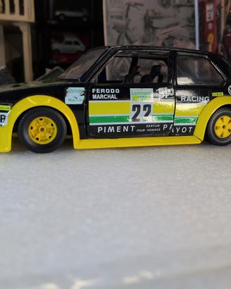 Vintage Burago Volkswagen Golf GTI 1/24 9101 