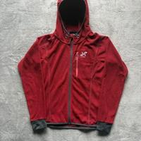 Felpa Pile Zip RevolutionRace Rosso Borgogna Tg XS