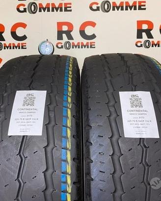 2 gomme usate 225 75 r 16cp 116 r continental