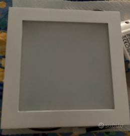 3 diffusori a led Novalux quadrati cm 16x16 nuovi