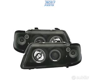 FARI AUDI A3 8L 96-00 ANGEL EYES FONDO NERO H1