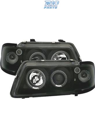 FARI AUDI A3 8L 96-00 ANGEL EYES FONDO NERO H1