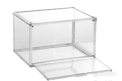 Contenitore espositore scarpe,plexiglas 33*33*45