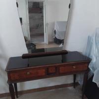 Mobile da trucco in radica vintage