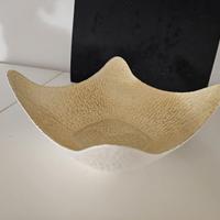 Centrotavola in vetro dorato