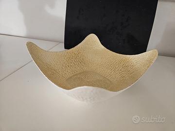 Centrotavola in vetro dorato