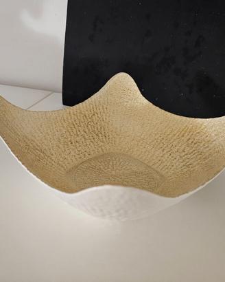 Centrotavola in vetro dorato