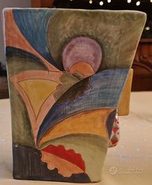 Vaso in ceramica artistica –  stile cubista