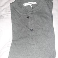 T shirt grigia maniche lunghe 