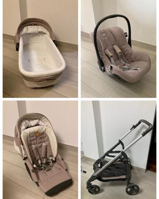 Completo Inglesina Trio Trilogy, colore Juta, anno