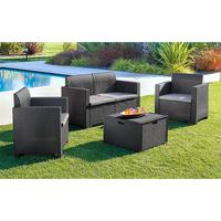 SET GIARDINO/SALOTTO POLTRONE NEBRASKA ANTRACITE