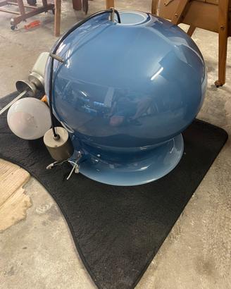 Lampada A sospensione space age vetro di murano