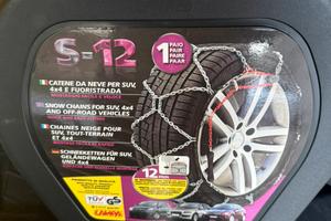 Catene da neve S-12 misura 23,5 x 4x4 e suv