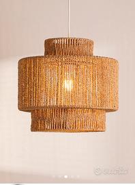 Lampadario a sospensione rattan