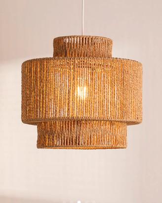 Lampadario a sospensione rattan