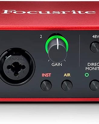 Scheda audio focusrite scarlet 2i2 3gen + Rode NT1