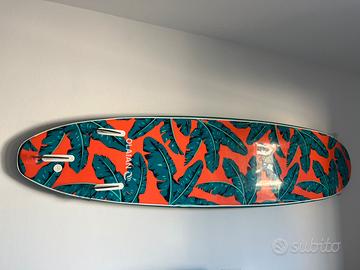 Tavola surf Olaian 7’8’’ soft in schiuma blu