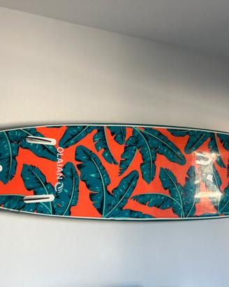 Tavola surf Olaian 7’8’’ soft in schiuma blu