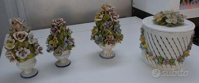 Centro tavola d'epoca in ceramica