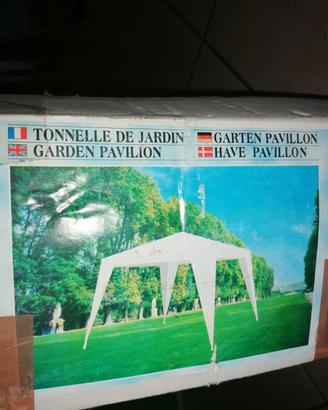 Gazebo da giardino bianco mt 3x3