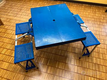 Tavolo picnic campeggio pieghevole portatile