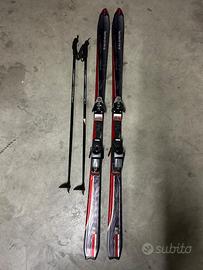 Sci salomon e bastoncini da sci