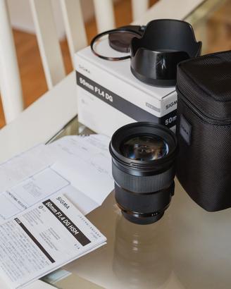 Sigma 50mm F1.4 DG HSM (ART) attacco Nikon