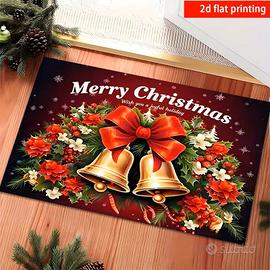 Tappeto Zerbino Natale 60 x 40 cm tappetino Noel