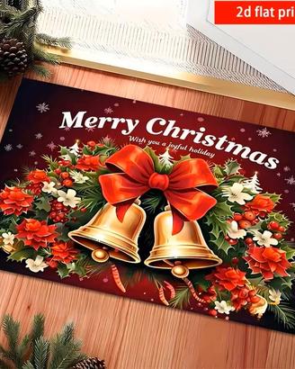 Tappeto Zerbino Natale 60 x 40 cm tappetino Noel