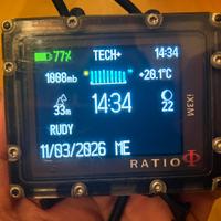 Ratio IX3M Divesystem computer subacqueo