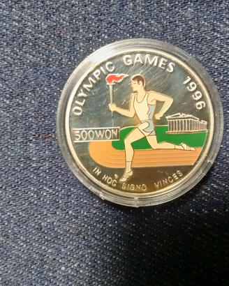 Lotto 2 rare monete in cofanetti argento Proof