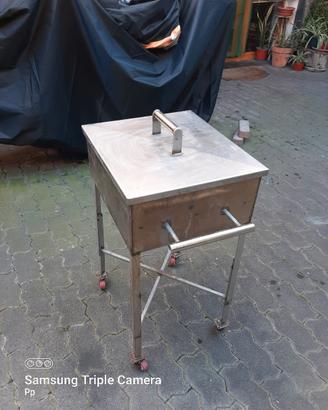 BRACIERE IN ACCIAIO INOX 100% FATTO A MANO
