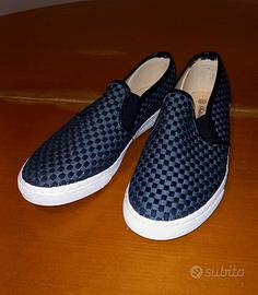 Slip On 39 scacchi nero grigio NEW