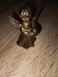 angioletti porta candela ottone 