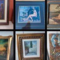 Lotto intera collezione opere d'arte