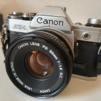 Canon AE-1 reflex analogica+obiettivo 50mm TESTATA