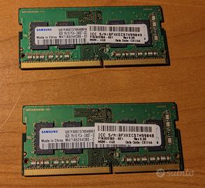 2x Samsung ram 4gb ddr4 1rx16