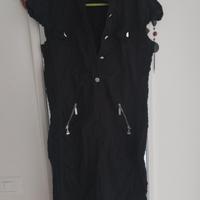 vestito nero elasticizzato hai fianchi donna xl