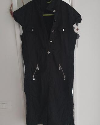 vestito nero elasticizzato hai fianchi donna xl