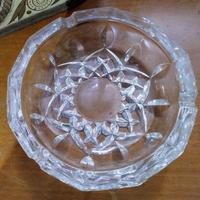 Posacenere In Cristallo Vintage Anni 70 Cm 17