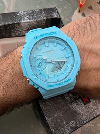 Casio G-SHOCK GA-2100 azzurro full set in garnasia